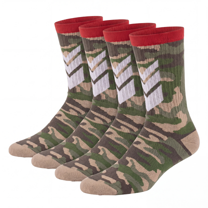 Sportsocke Camouflage Bio-Baumwolle