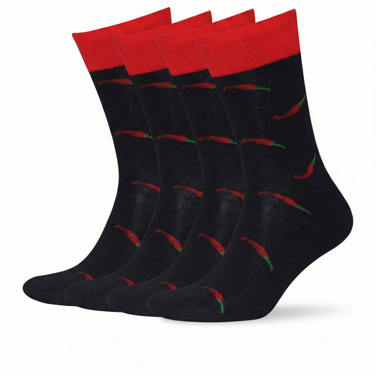 Motivsocken Chili Bio Baumwolle