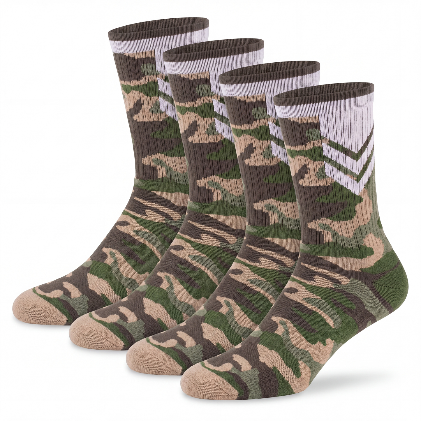 Sportsocke Camouflage Bio-Baumwolle