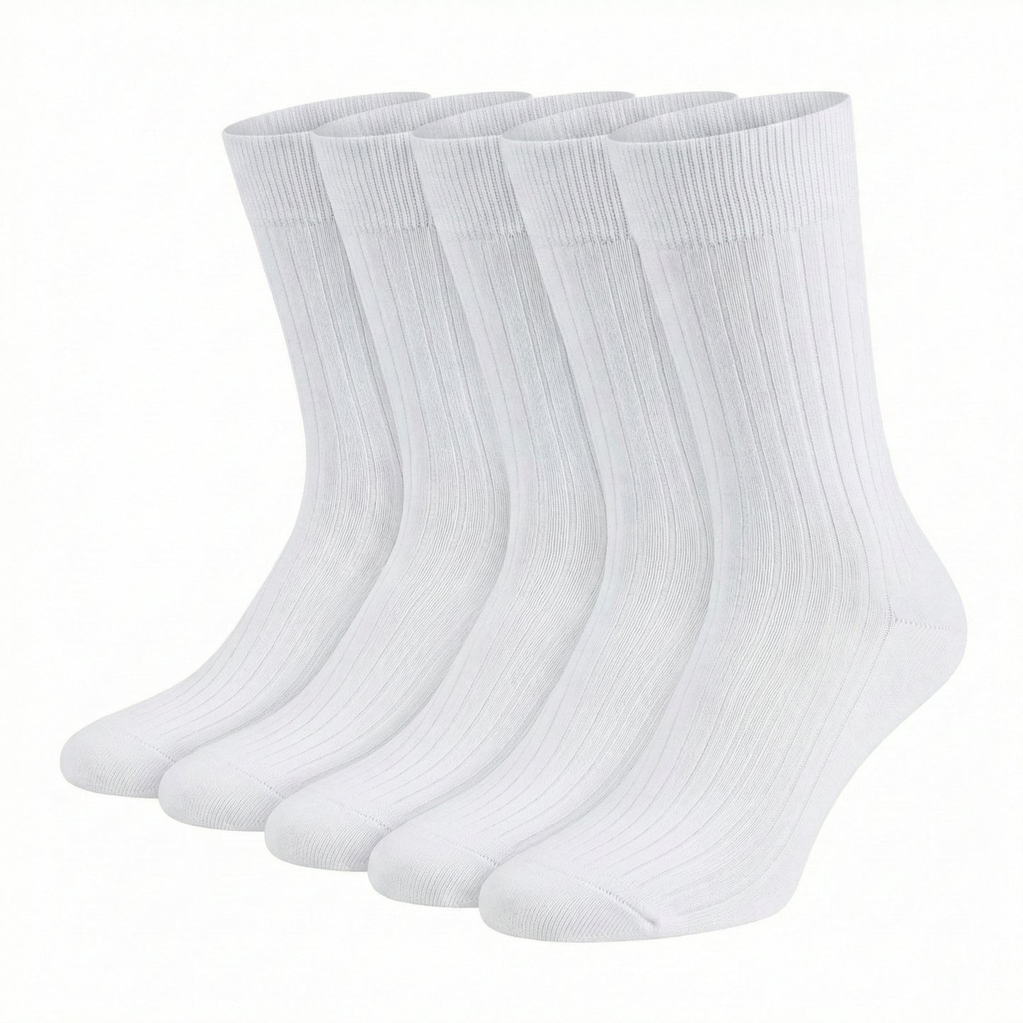 OP-Socken mit Rippe aus Bio Baumwolle Weiss
