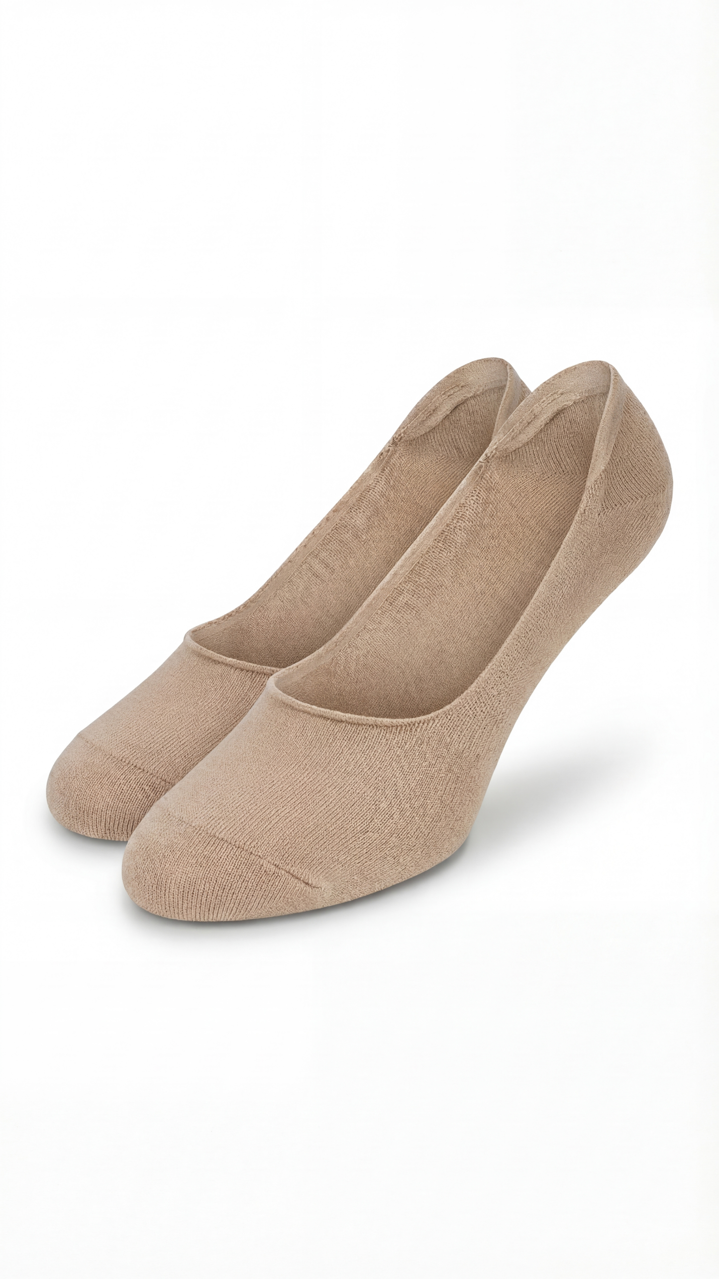 Damen Invisible Fein-Footies Baumwolle 2er Pack