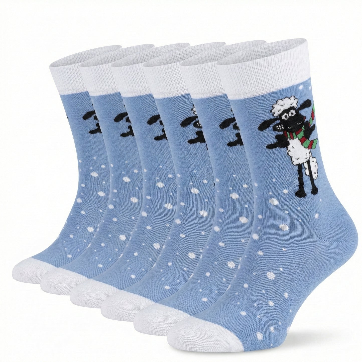 Kids - Shaun das Schaf Socken Schneeflocken Bio Baumwolle