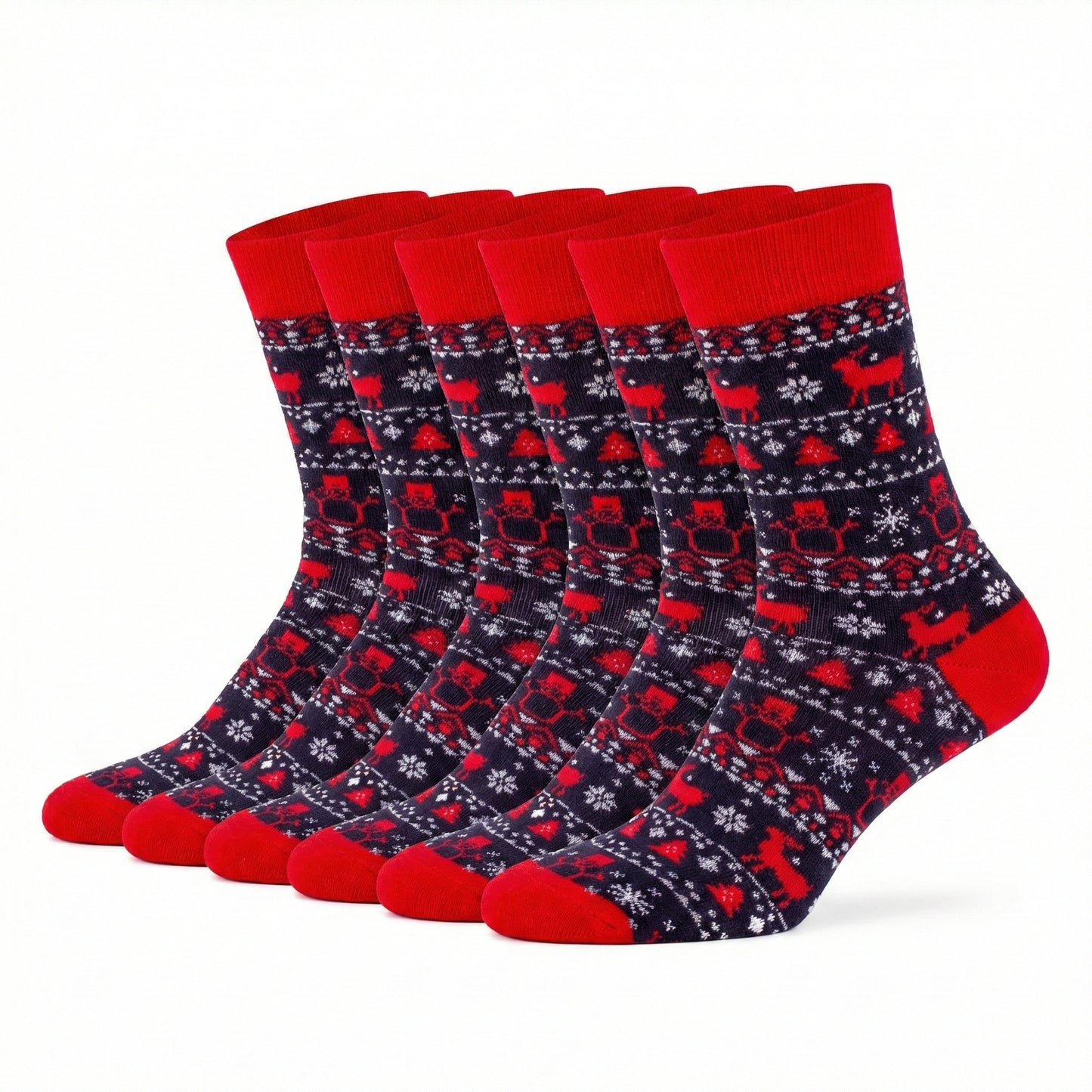 Ugly Christmas Socken "Schneemann & Rentier" Bio Baumwolle