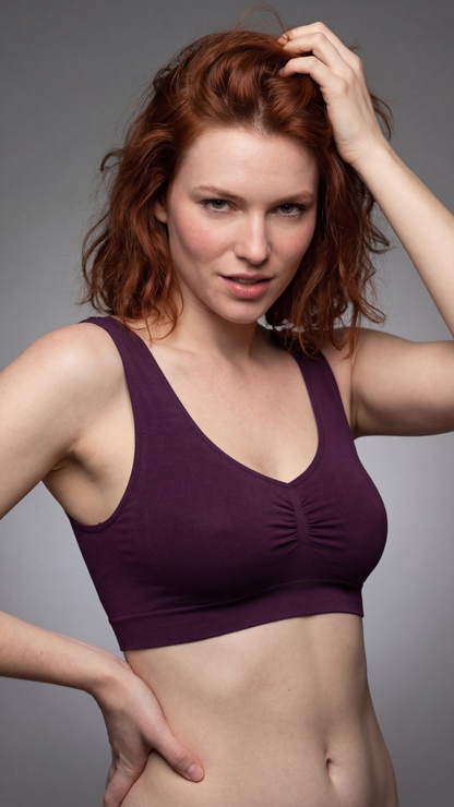 oaknox Damen Bustier nahtlos Sport-BH