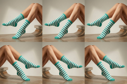 Bunte Ringelsocken 10 Farben Bio Baumwolle