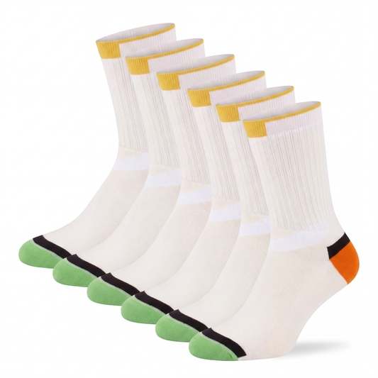 Sportsocke 3 farbig Bio-Baumwolle