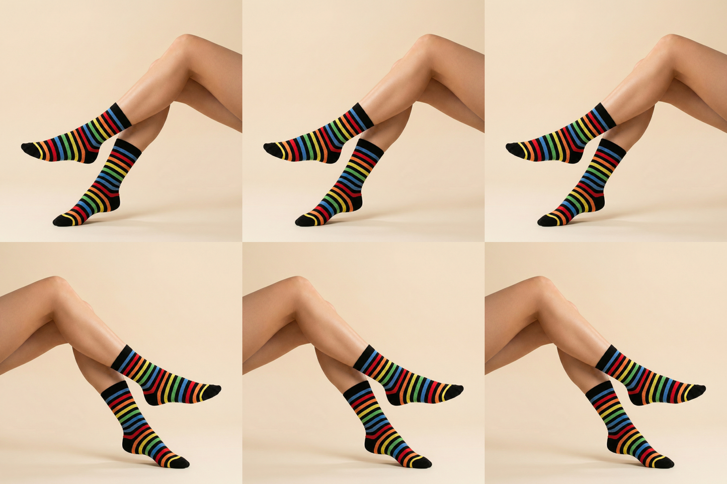 Multicolor Socken Bio Baumwolle