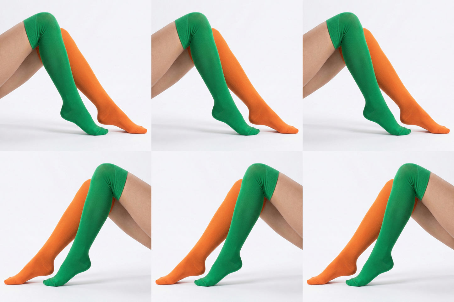 Overknees 2 Colors Bio Baumwolle