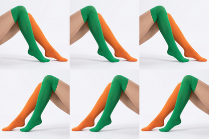 Overknees 2 Colors Bio Baumwolle
