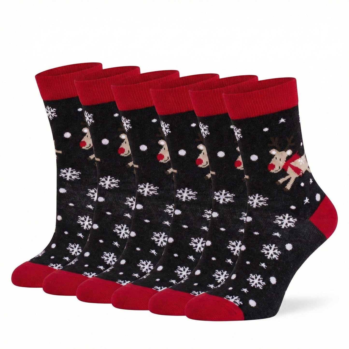Ugly Christmas Socken "Rentier Snowflake" Bio Baumwolle