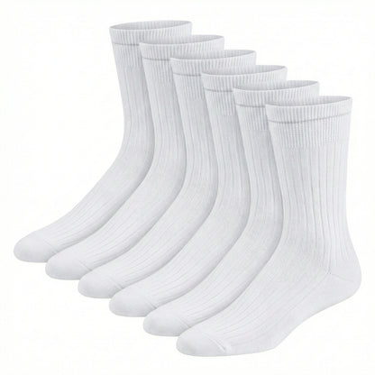 OP-Socken mit Rippe aus Bio Baumwolle Weiss