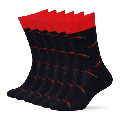 Motivsocken Chili Bio Baumwolle