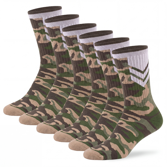 Sportsocke Camouflage Bio-Baumwolle