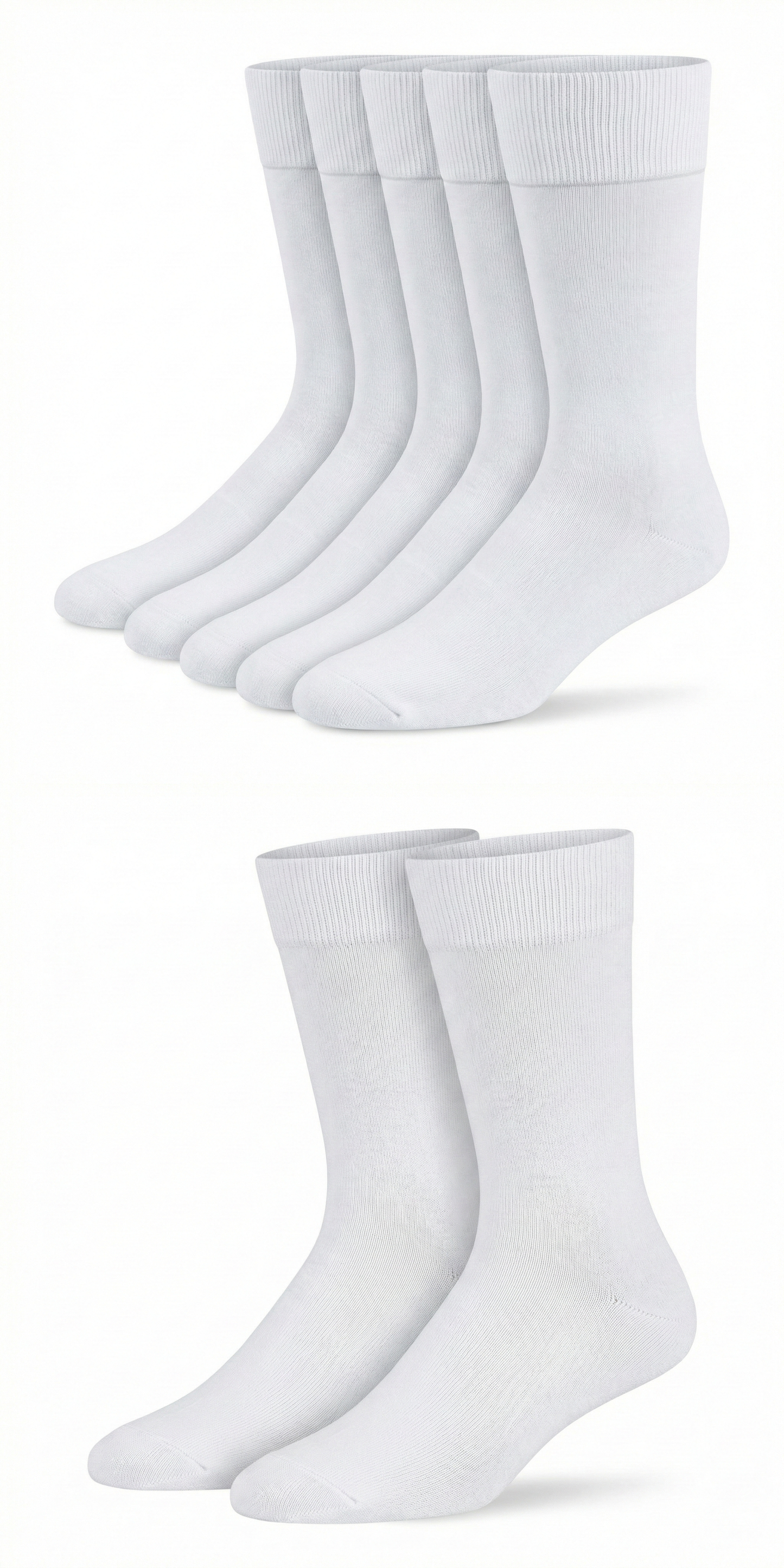 Arzt-Socken Weiss Bio Baumwolle