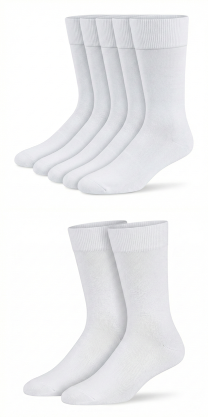 Arzt-Socken Weiss Bio Baumwolle