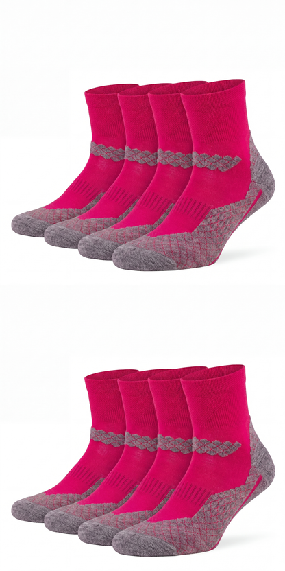Bunte Trekking Socken kurz All Season Merino