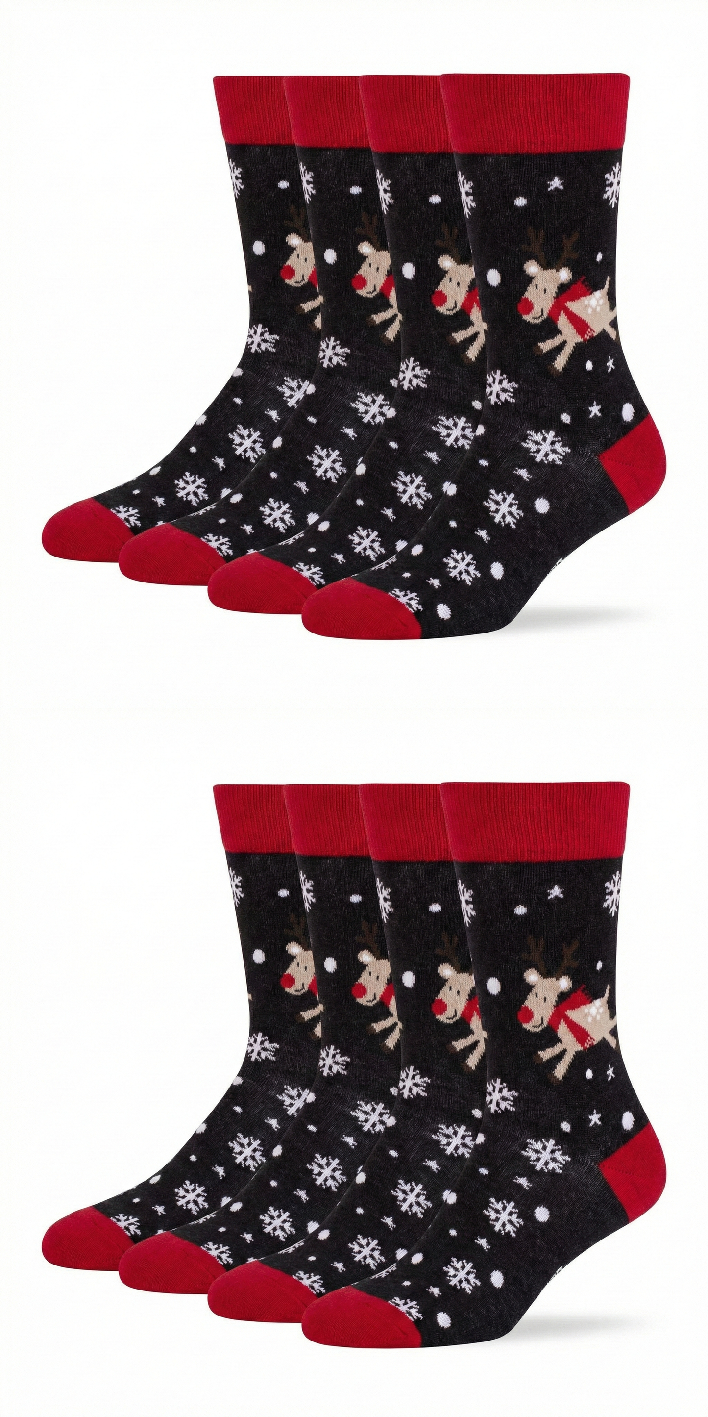 Ugly Christmas Socken "Rentier Snowflake" Bio Baumwolle