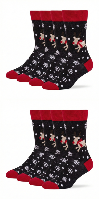 Ugly Christmas Socken "Rentier Snowflake" Bio Baumwolle