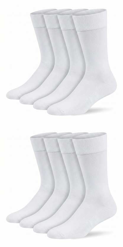 Arzt-Socken Weiss Bio Baumwolle