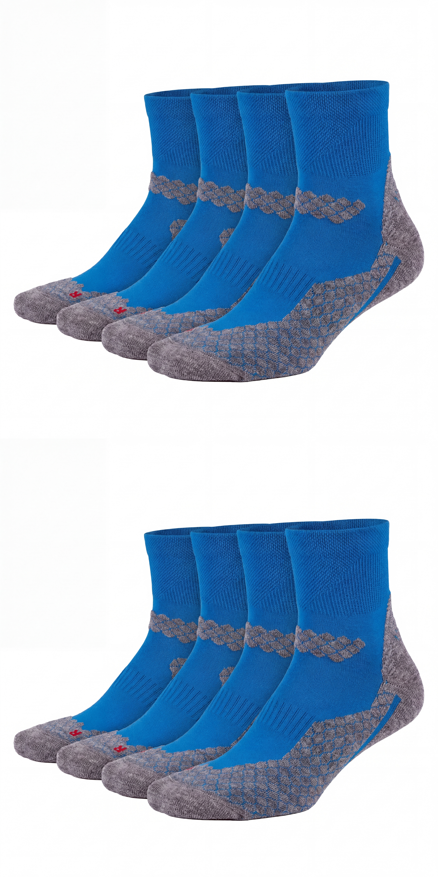Bunte Trekking Socken kurz All Season Merino