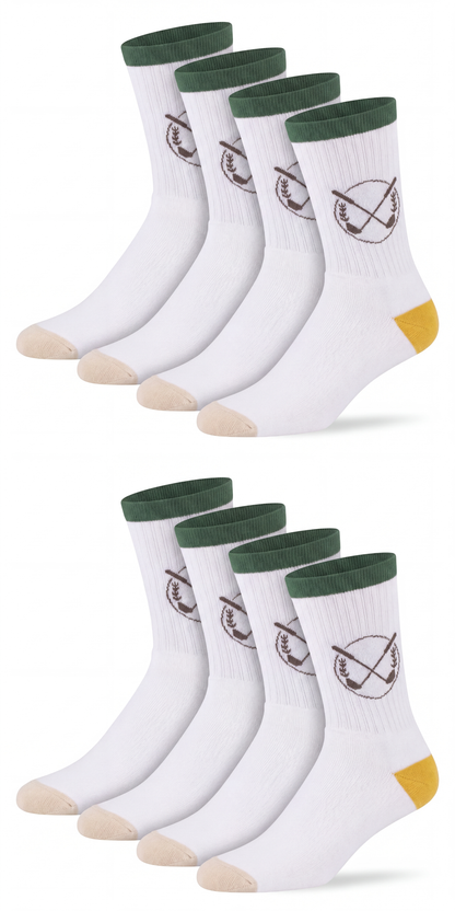 Golf Sportsocke Bio-Baumwolle weiß