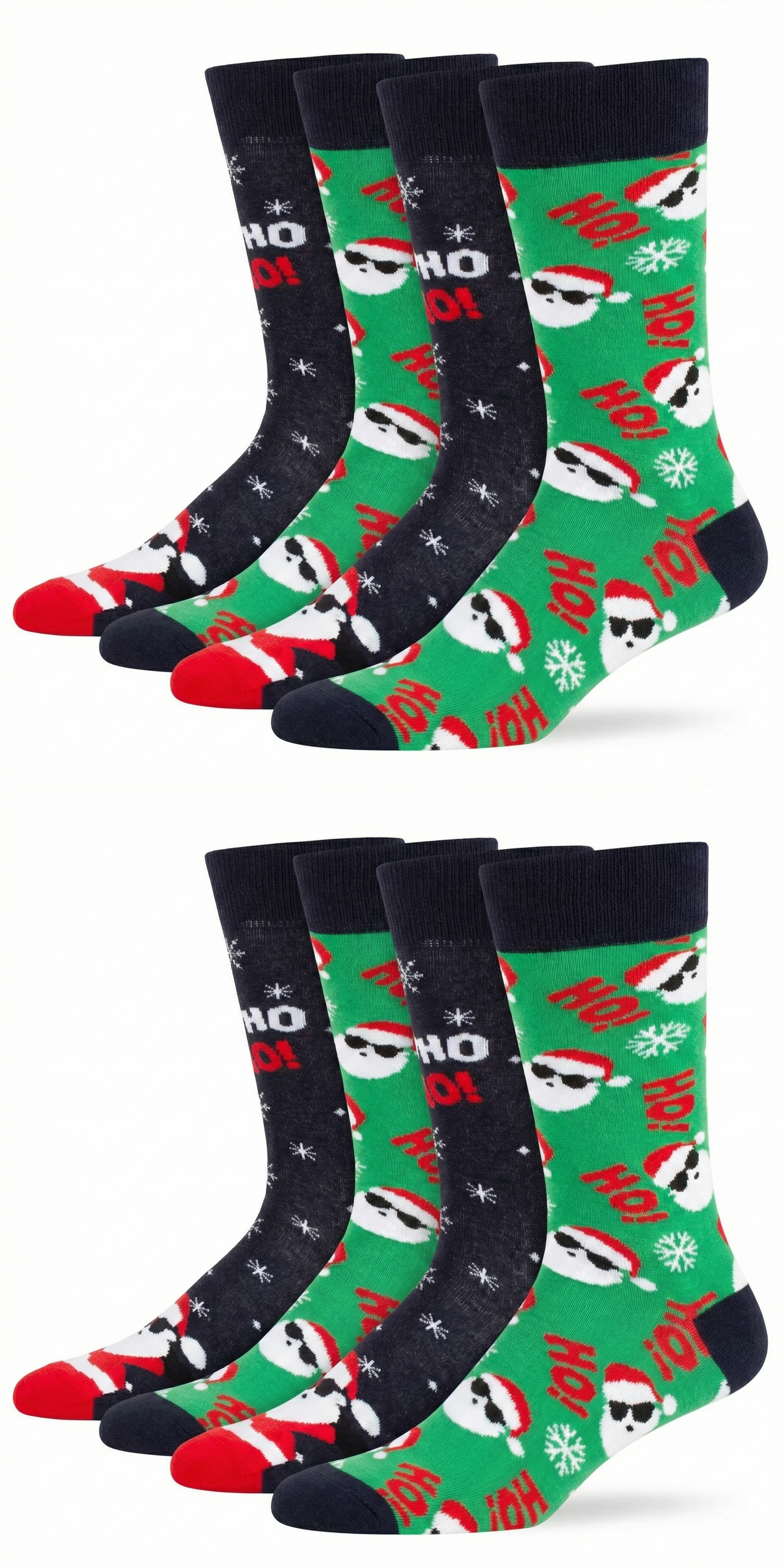 Ugly Christmas Socken "Santa Mix" Bio Baumwolle