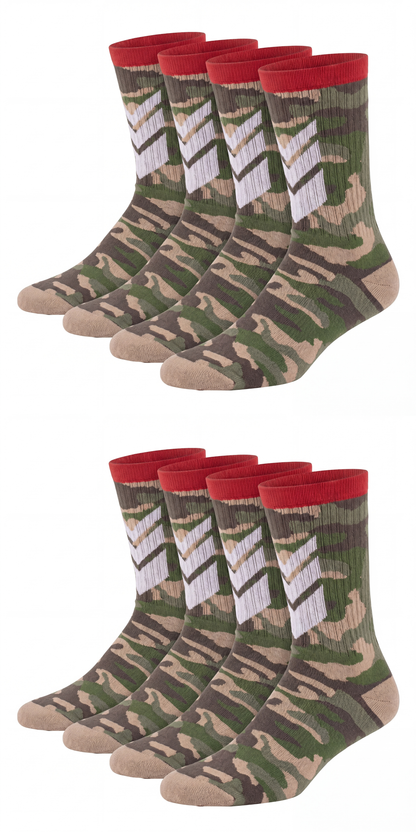 Sportsocke Camouflage Bio-Baumwolle