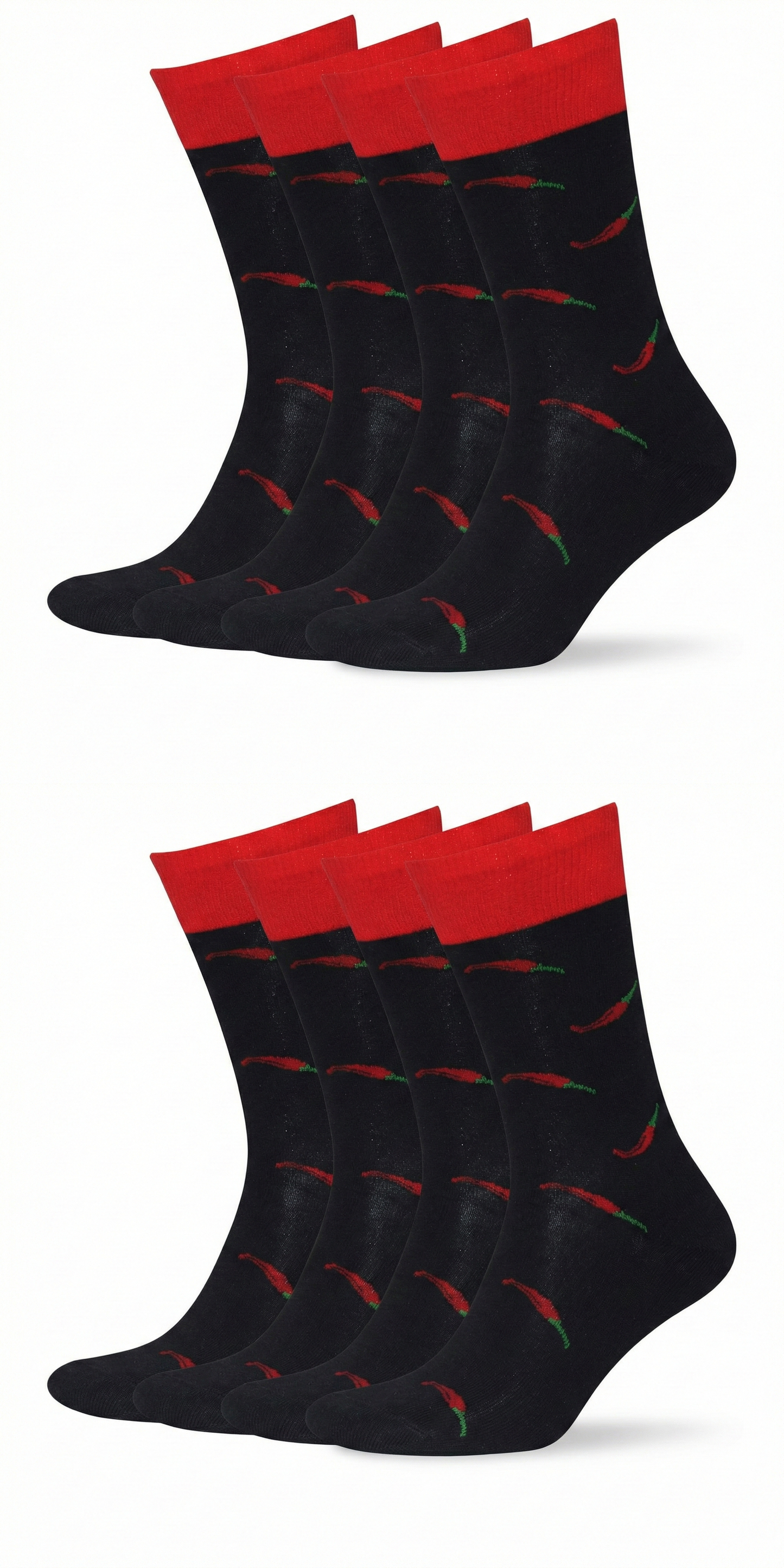 Motivsocken Chili Bio Baumwolle