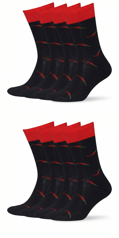 Motivsocken Chili Bio Baumwolle