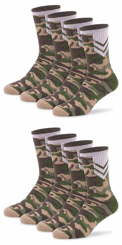 Sportsocke Camouflage Bio-Baumwolle