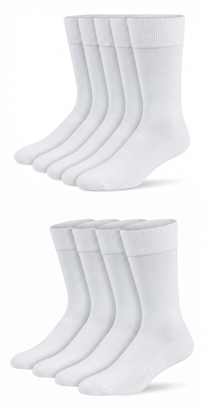 Arzt-Socken Weiss Bio Baumwolle