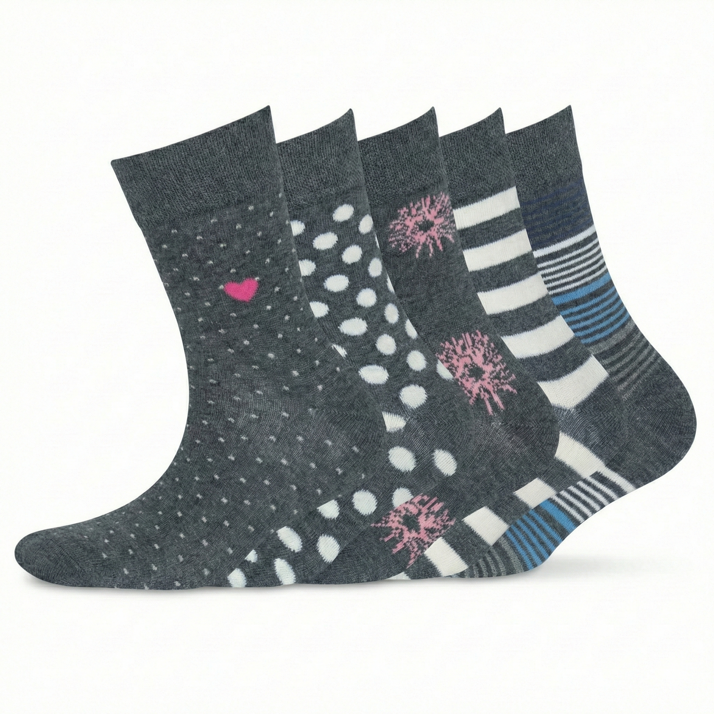 Damen Jeans Fashion Socken Bio Baumwolle 5er Pack