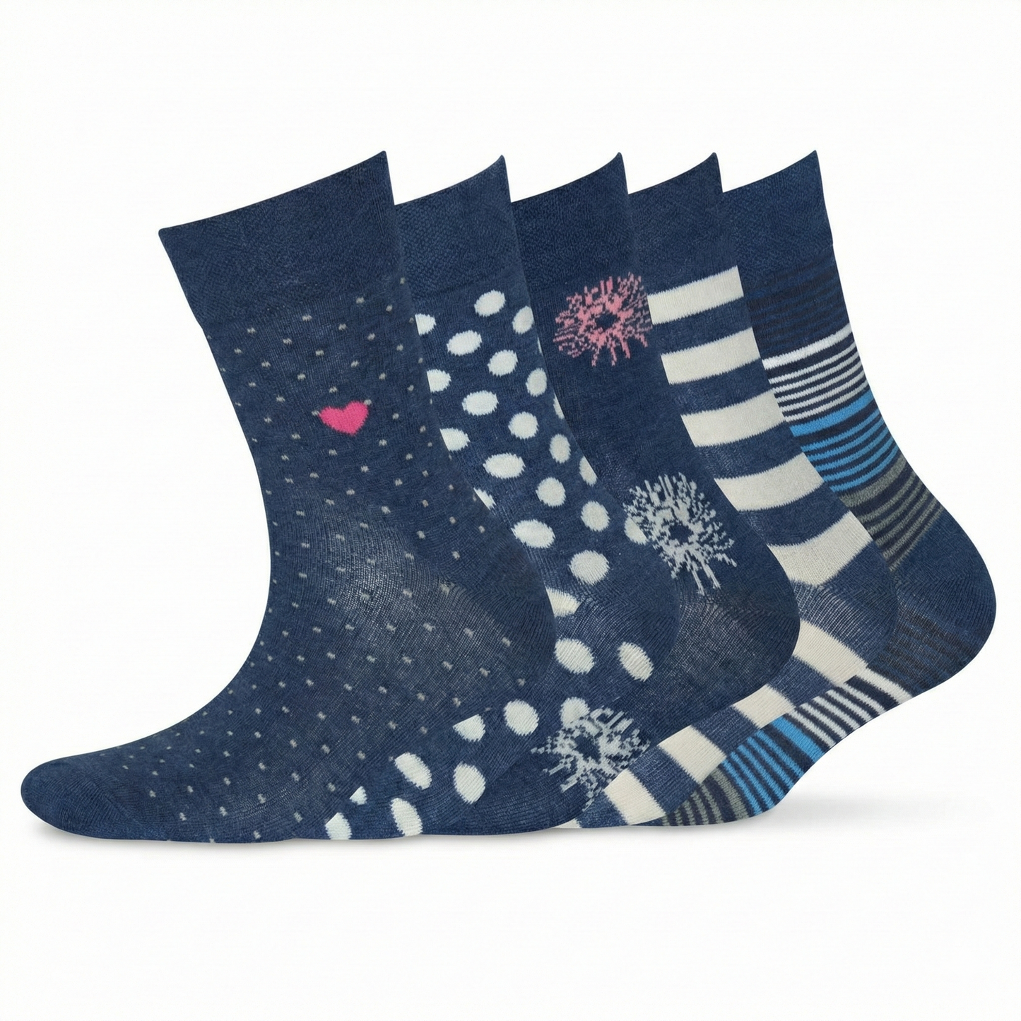 Damen Jeans Fashion Socken Bio Baumwolle 5er Pack