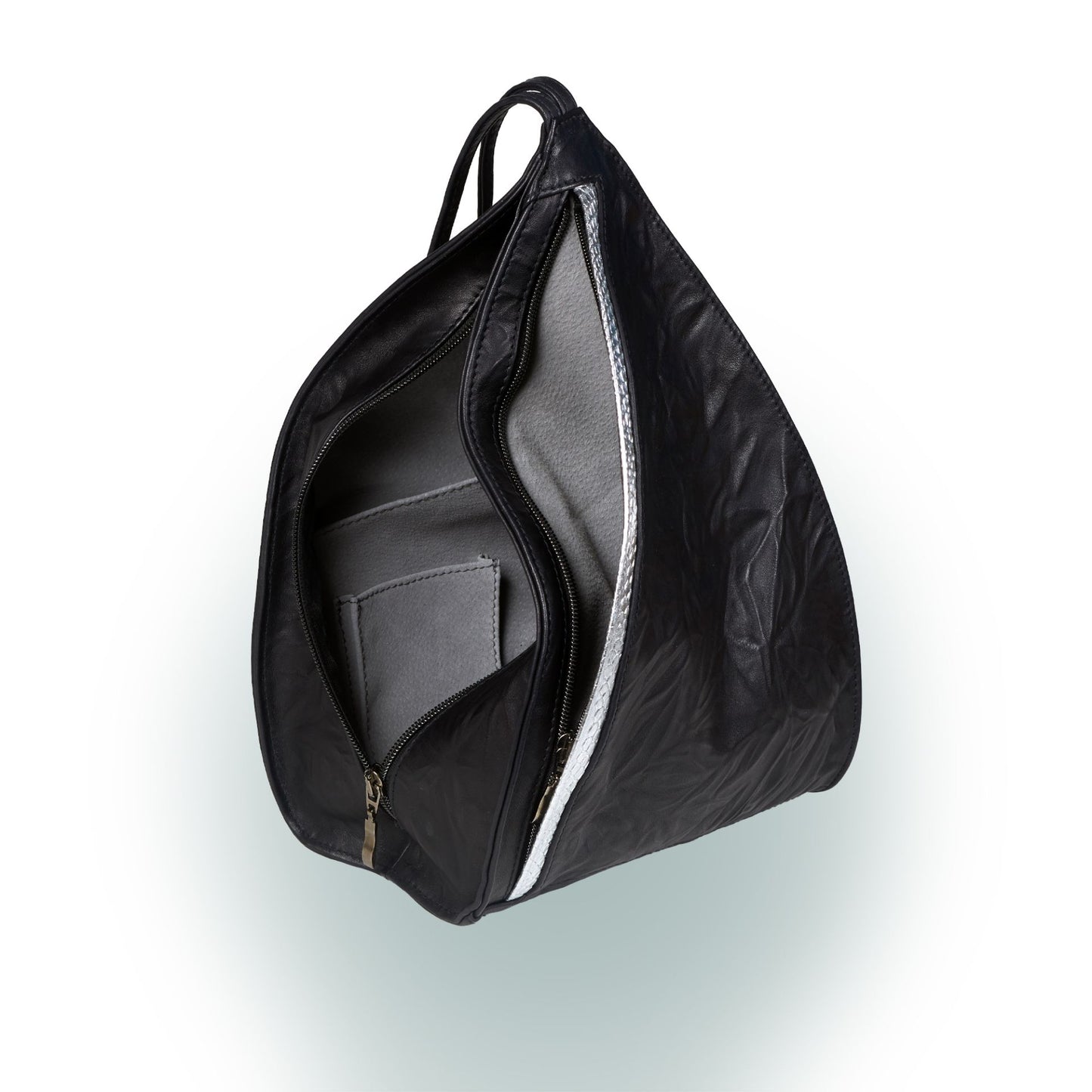 Lenz geprägt Leder Rucksack