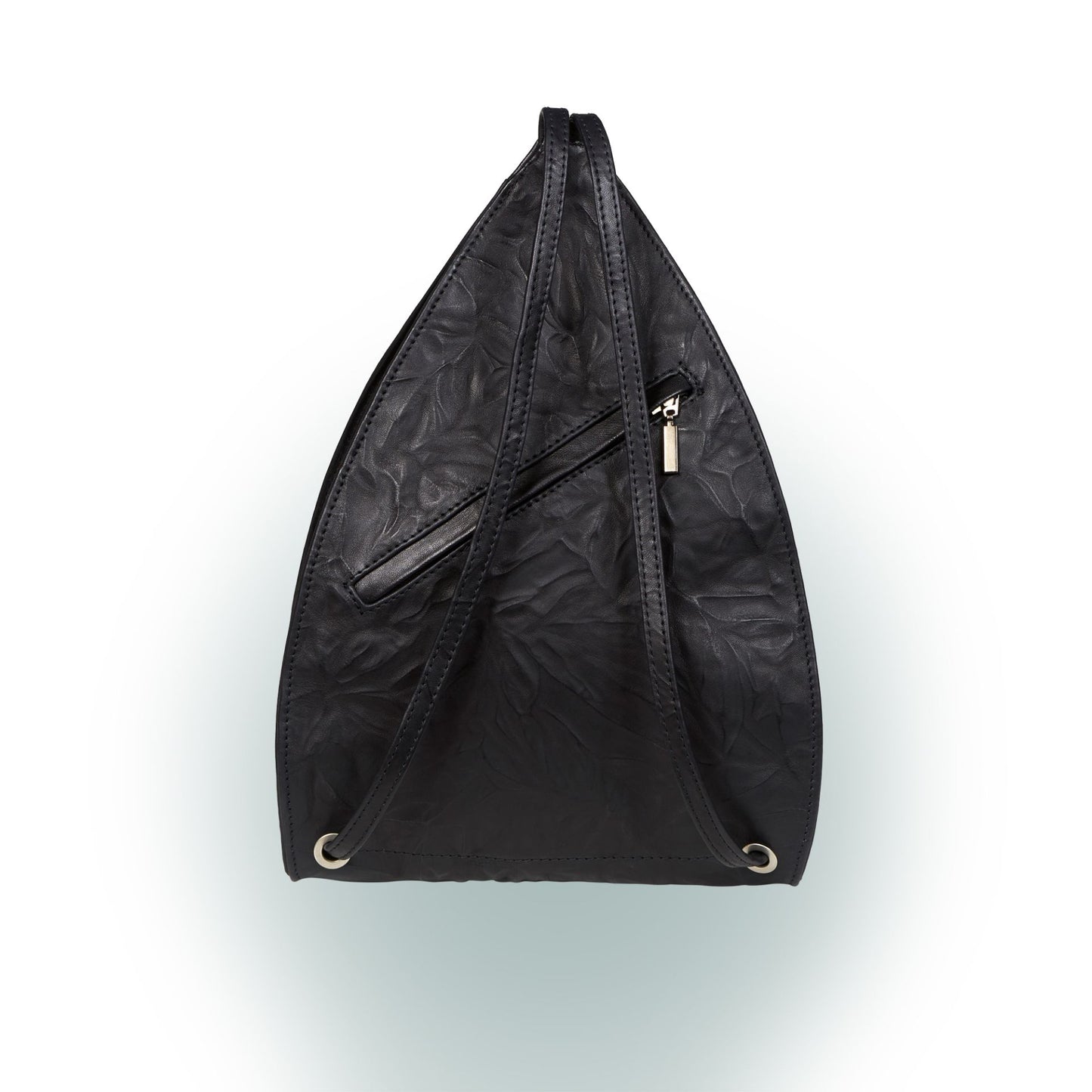 Lenz geprägt Leder Rucksack