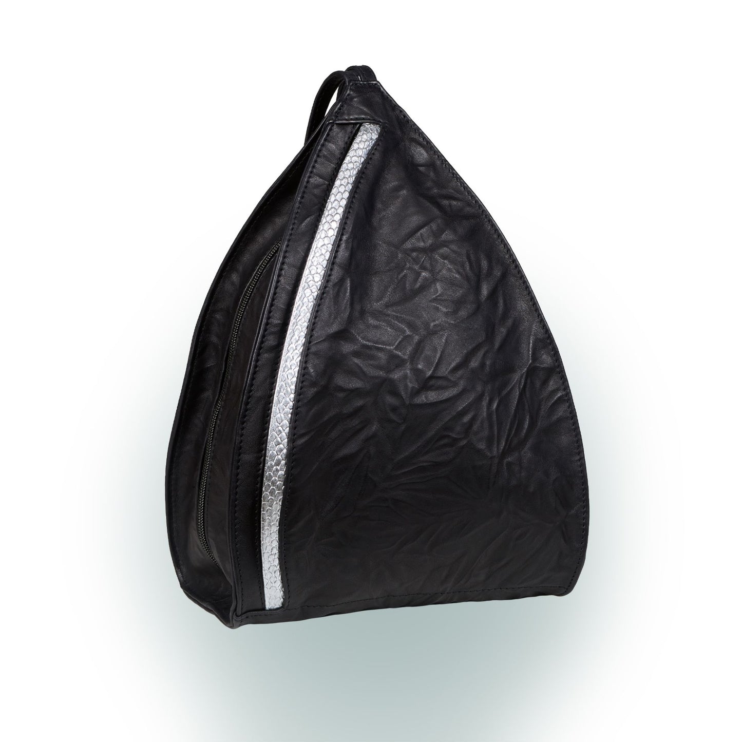 Lenz geprägt Leder Rucksack