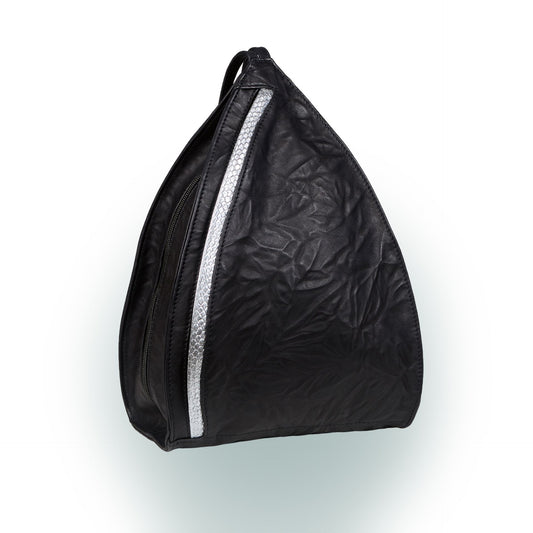 Lenz geprägt Leder Rucksack