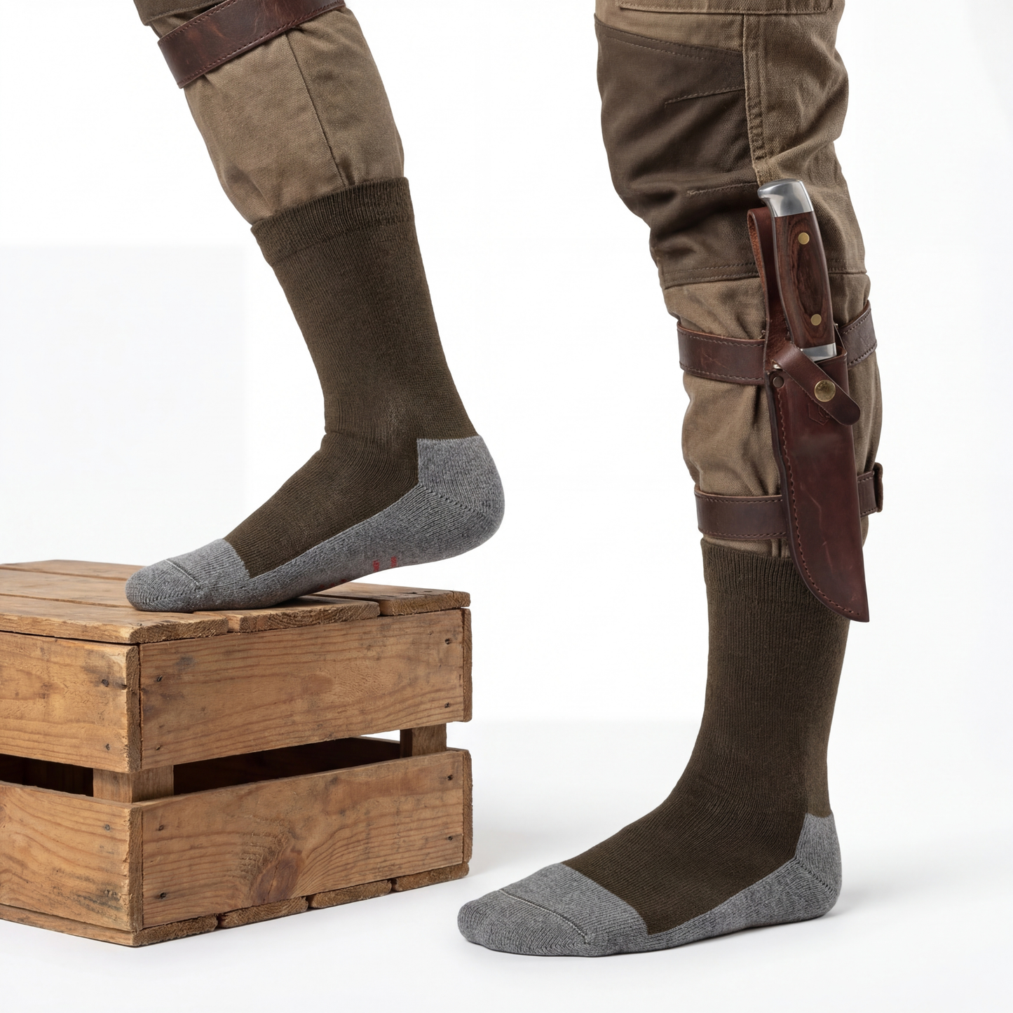 Antibakterielle Klima Jagdsocke Merino & Bio-Baumwolle