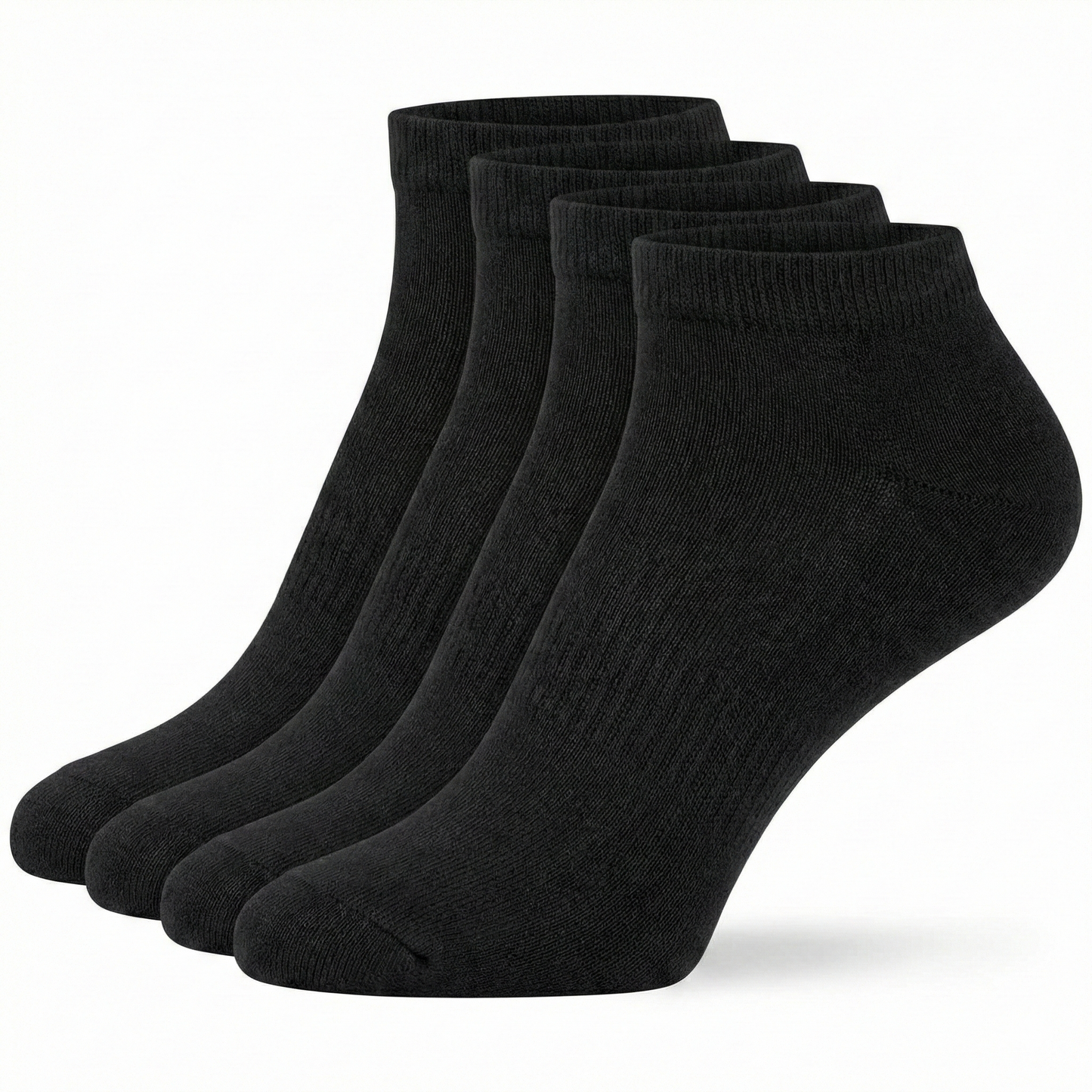 Basic Sneaker Schwarz/Weiss Bio Baumwolle 2er Pack