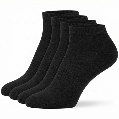 Basic Sneaker Schwarz/Weiss Bio Baumwolle 2er Pack