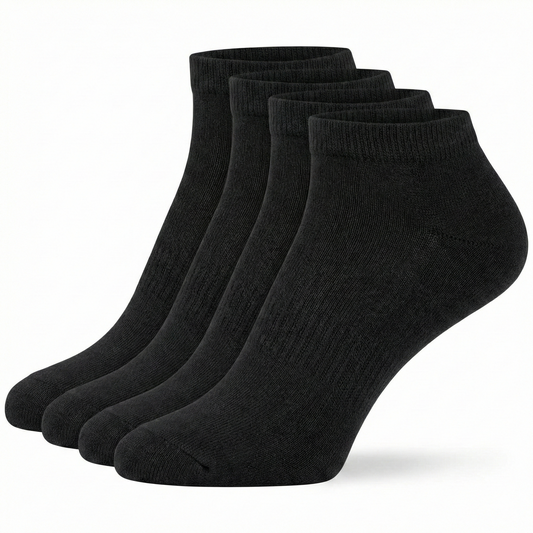 Basic Sneaker Schwarz/Weiss Bio Baumwolle 2er Pack